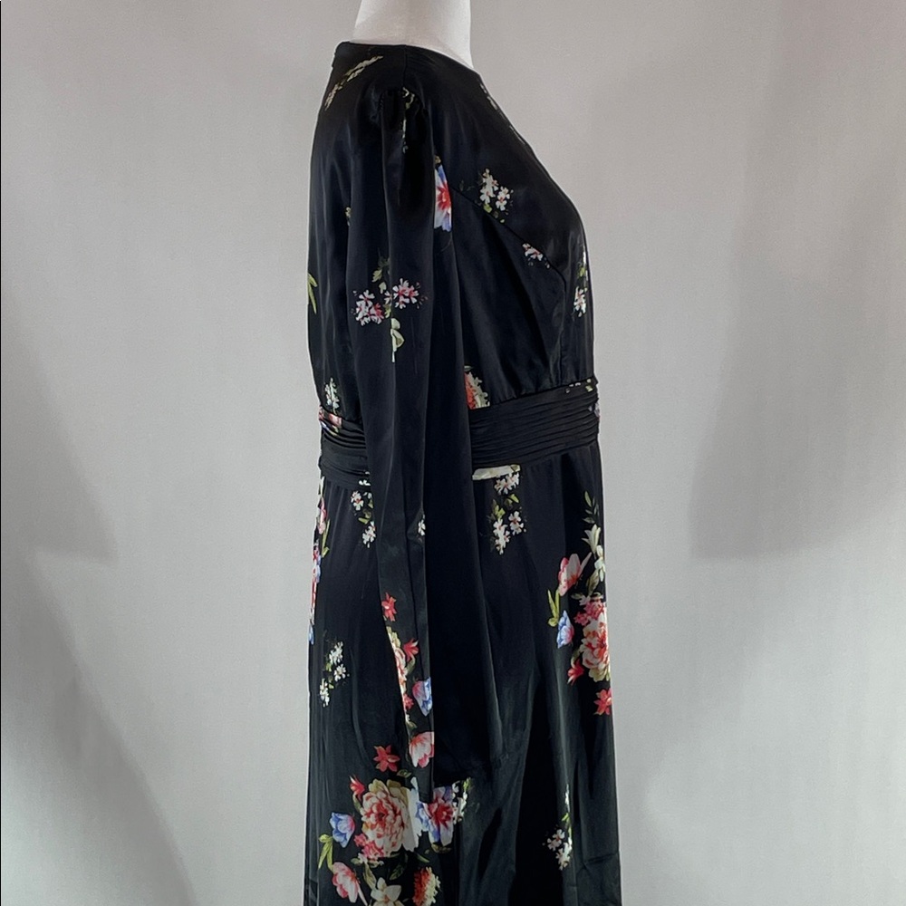 Ieena for Mac Duggal Faux Wrap Floral Gown, 14 - Picture 15 of 16